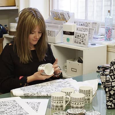Martha Mitchell at the studio