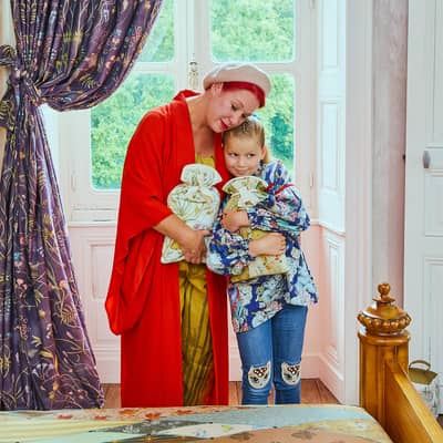 Angel and Dorothy Strawbridge with their Chateau hot-water bottles
