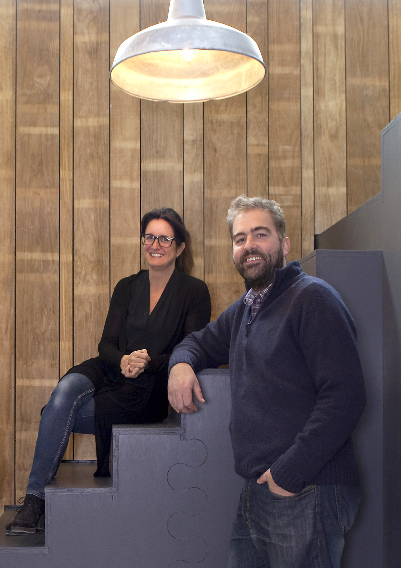 Stuart and Rosie Treasurer, who run Cleancut Wood together, can't escape being surrounded by wood even at home...