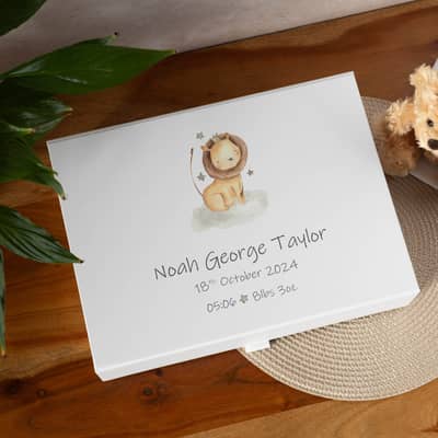 personalised baby keepsake box