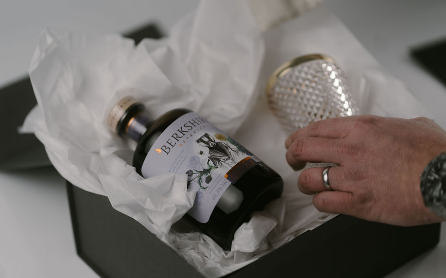 Personalised gin and rum gift box