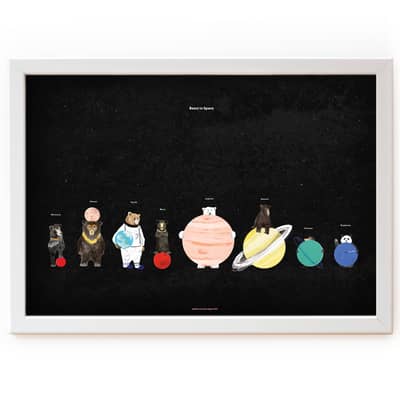 Bears in Space print