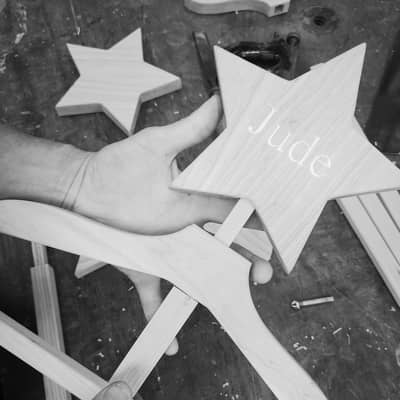 Handmade solid wood Clothing stand