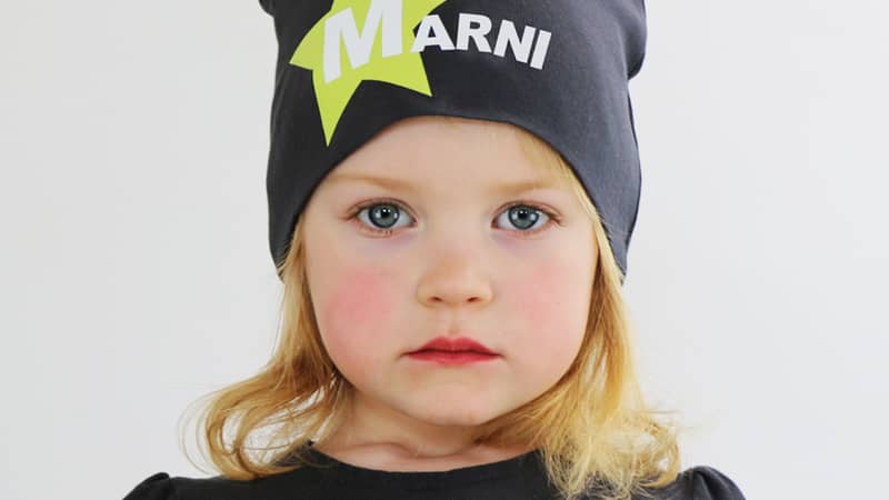 personalised baby and child beanie