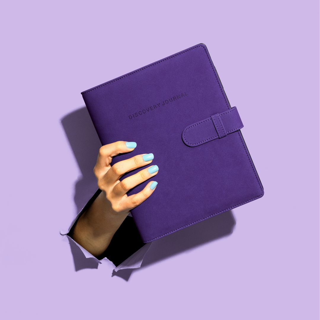 Anxiety Relief Discovery Journal - Purple - Get Real about mental health