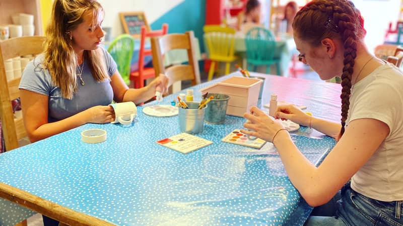 Personalised Christmas wreath dinner plate