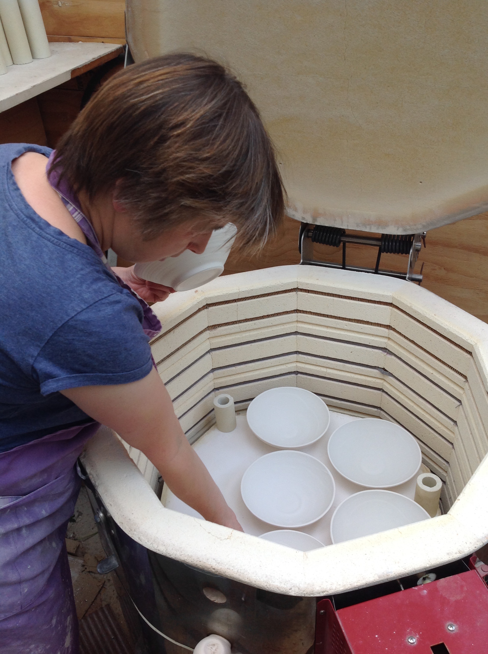 Loading the kiln