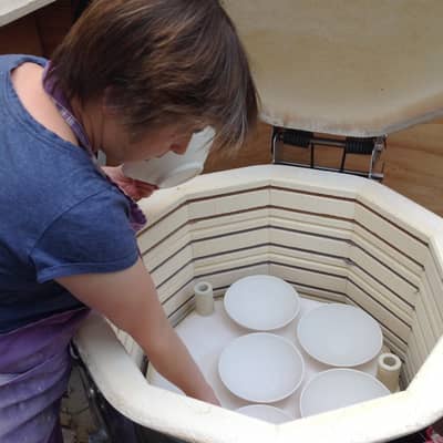 Loading the kiln