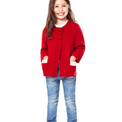 Lullilu Cashmere Red Cardigan