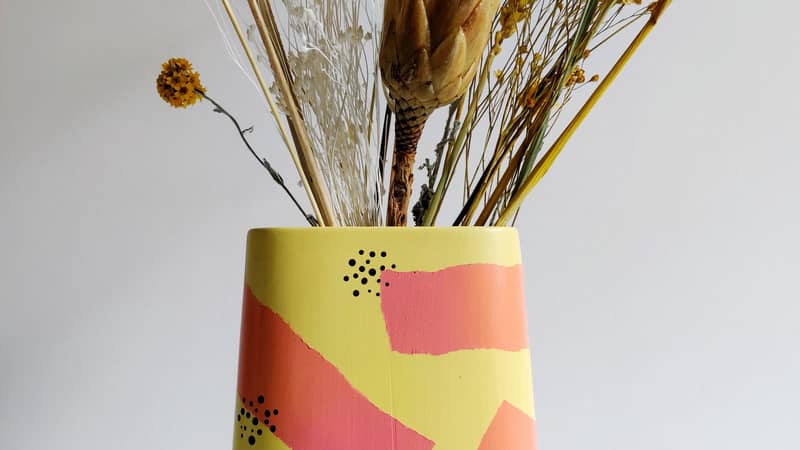 colourful plant pot