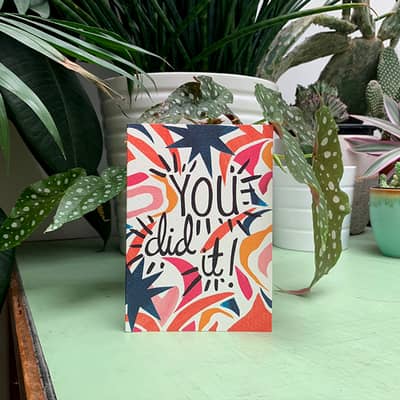 Hot House Collection 'You Did It!' greeting card.