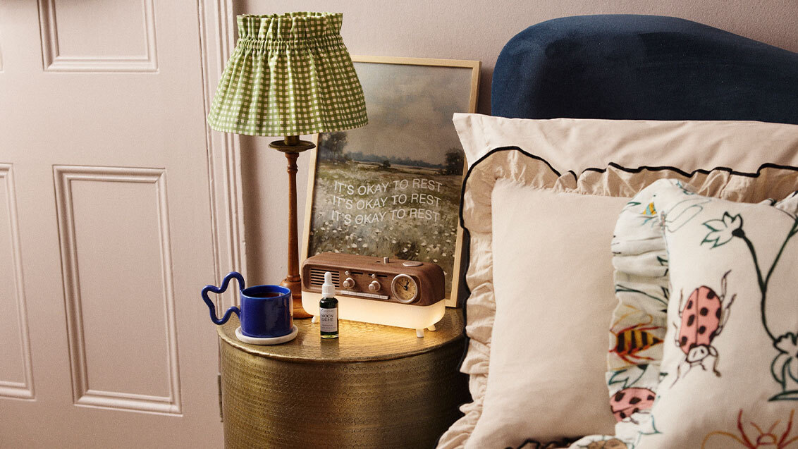 Bedside table styling