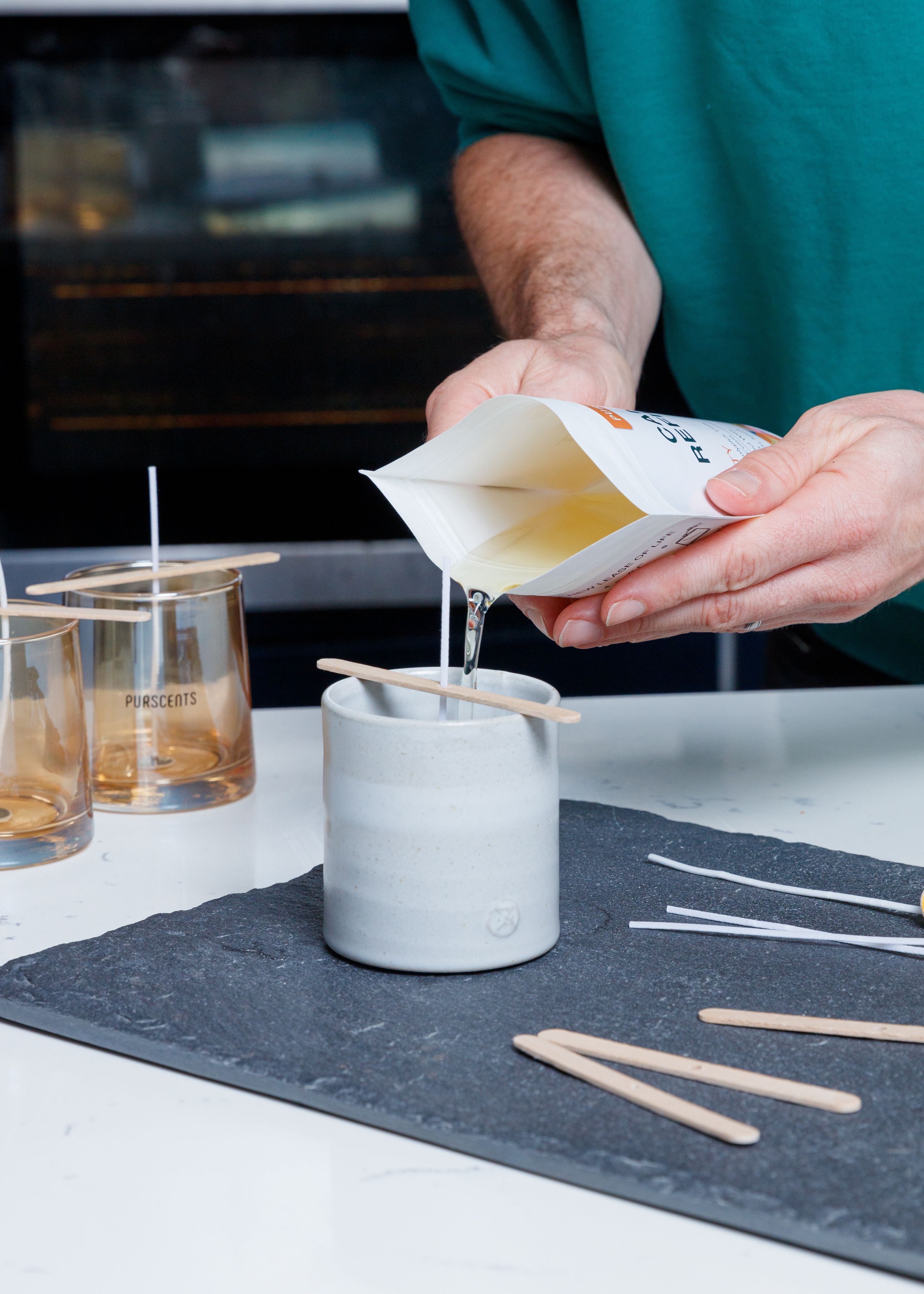 Aromatherapy candle and reed diffuser