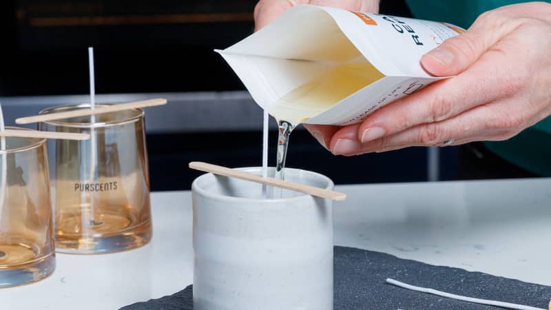 Aromatherapy candle and reed diffuser