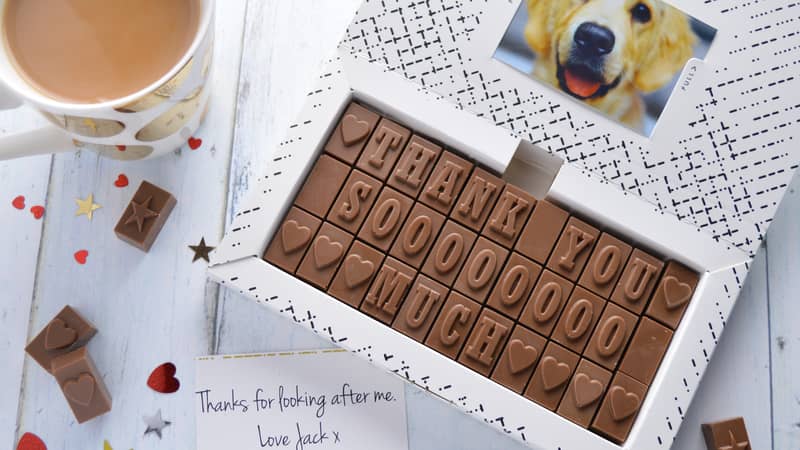 Chocolate thank you gift