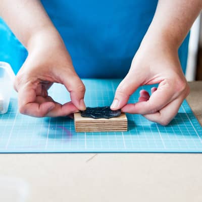 Each stamp is hand finished and hand packed