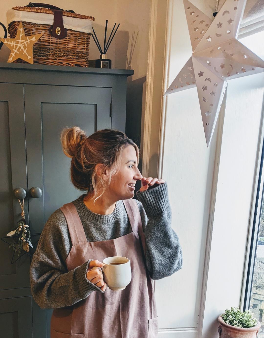 Katie in her kitchen at Pink Door Baking Co 