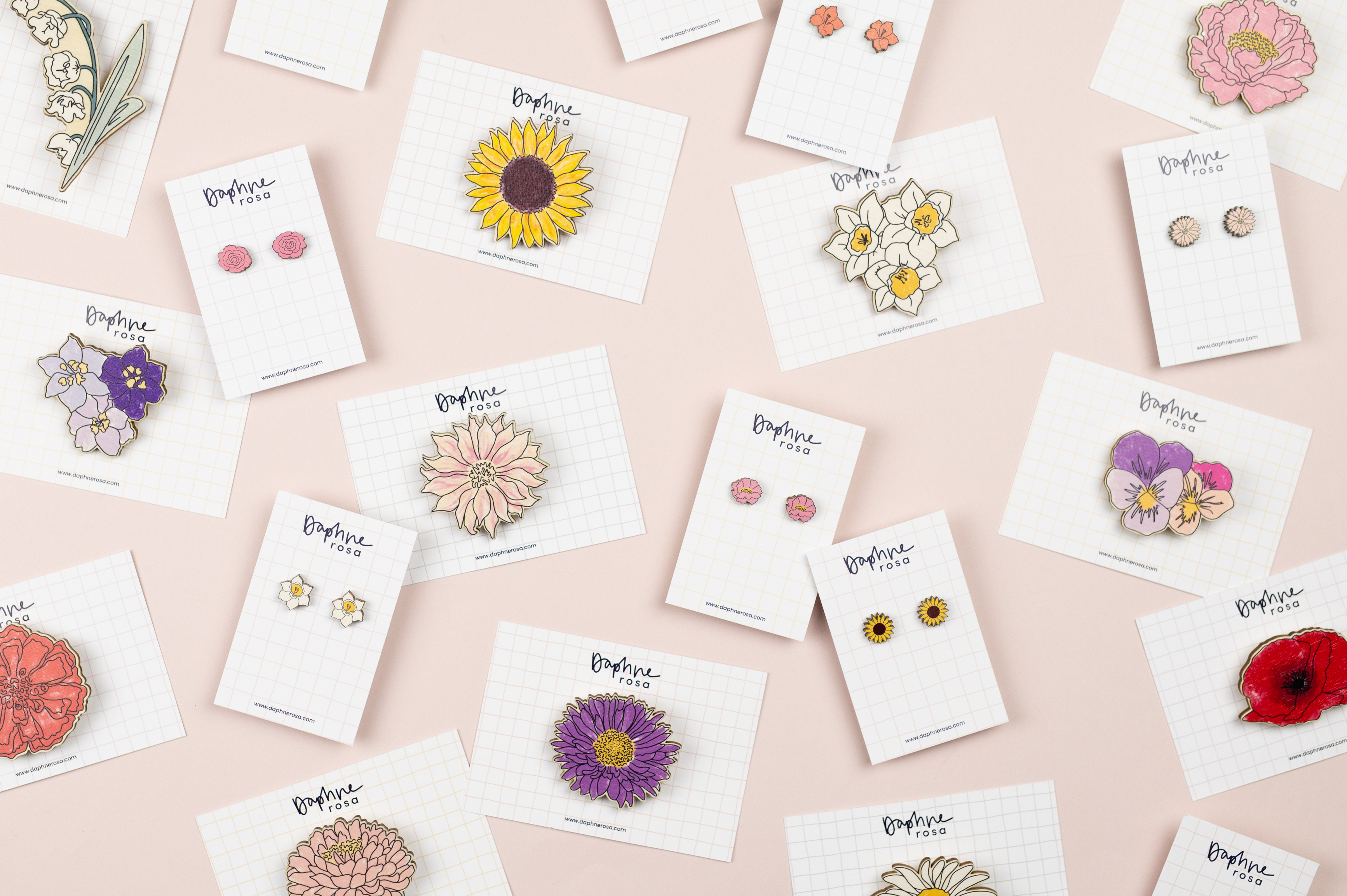 Wooden floral accessories