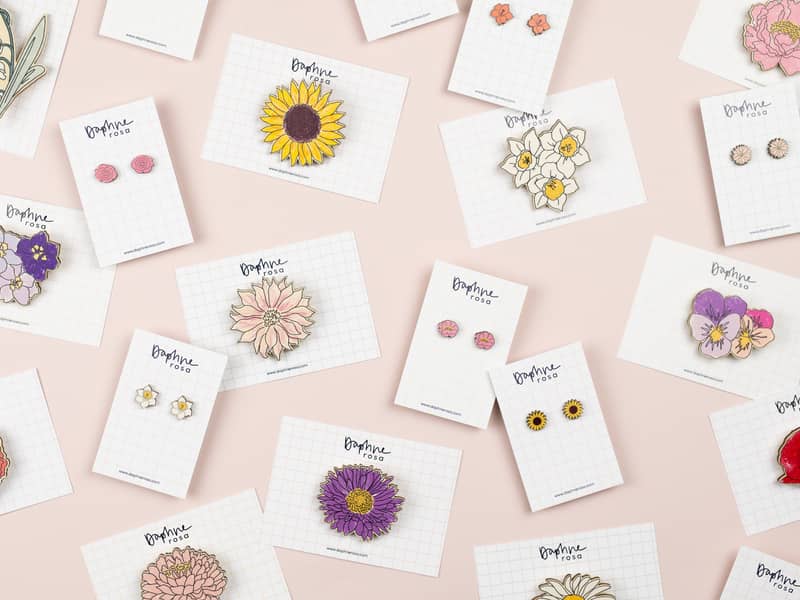 Wooden floral accessories