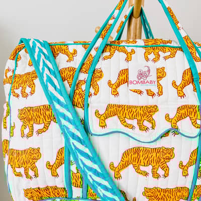 indian tiger print weekend bag from Bombaby