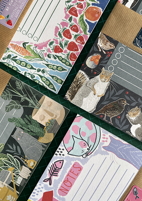 cute notepads nature designs