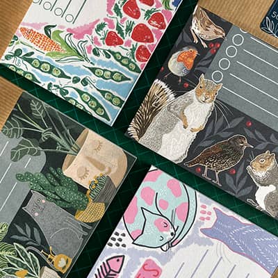 cute notepads nature designs