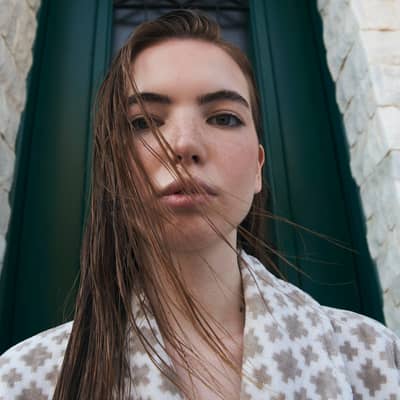 Our Velour Pixel bathrobe