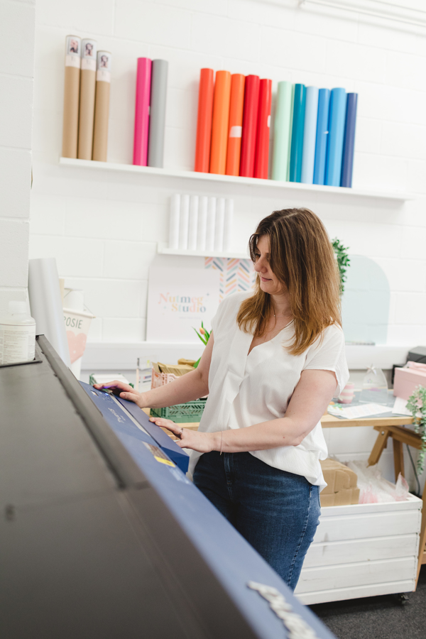 Using one of our vinyl cutters