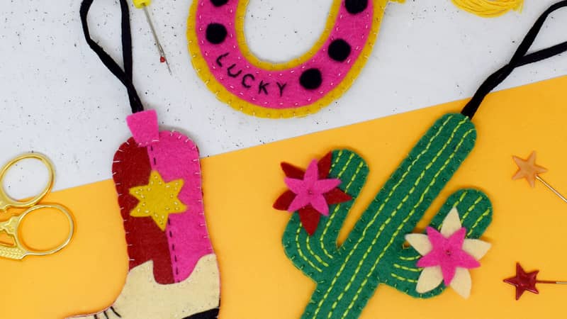 Country and Western Felt stitching set