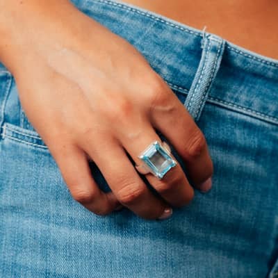 Large Topaz Ring