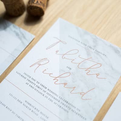 Marble Wedding Stationery