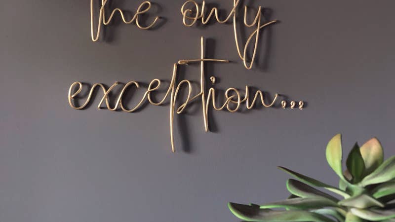 Wire Words Wall Art