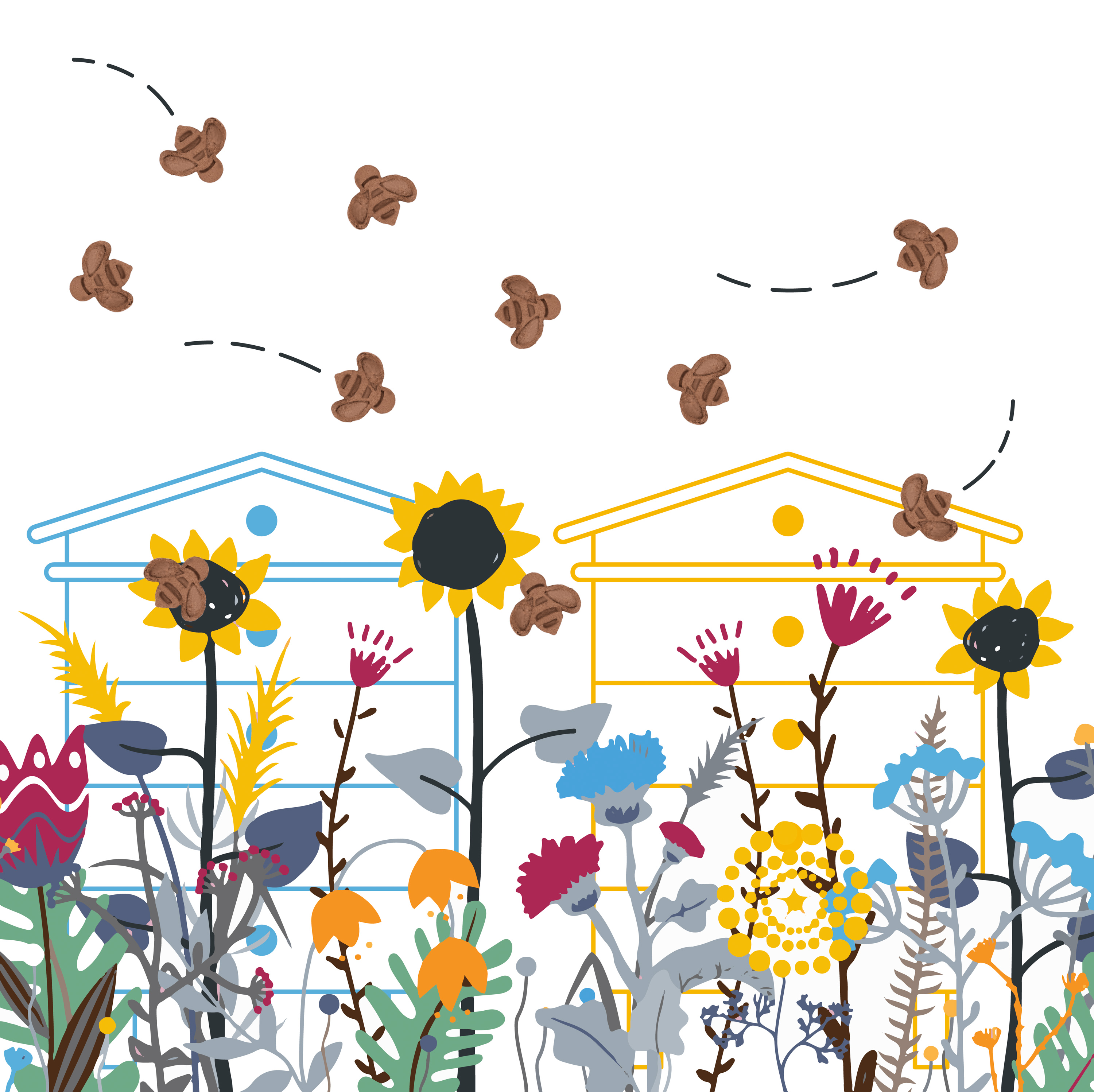 Blooming Bees, each pack helps save British pollinators 