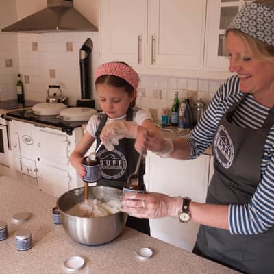 BUFF Founder Jo Woolvett with daughter Poppy
