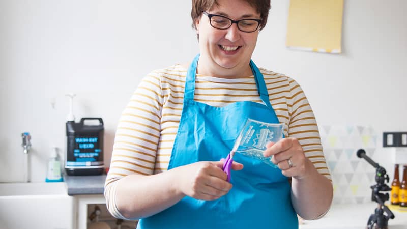 All of my stamps are made by hand and by me, Clare