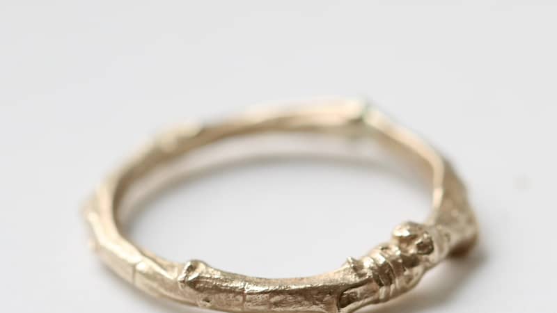 Gold Twig Ring