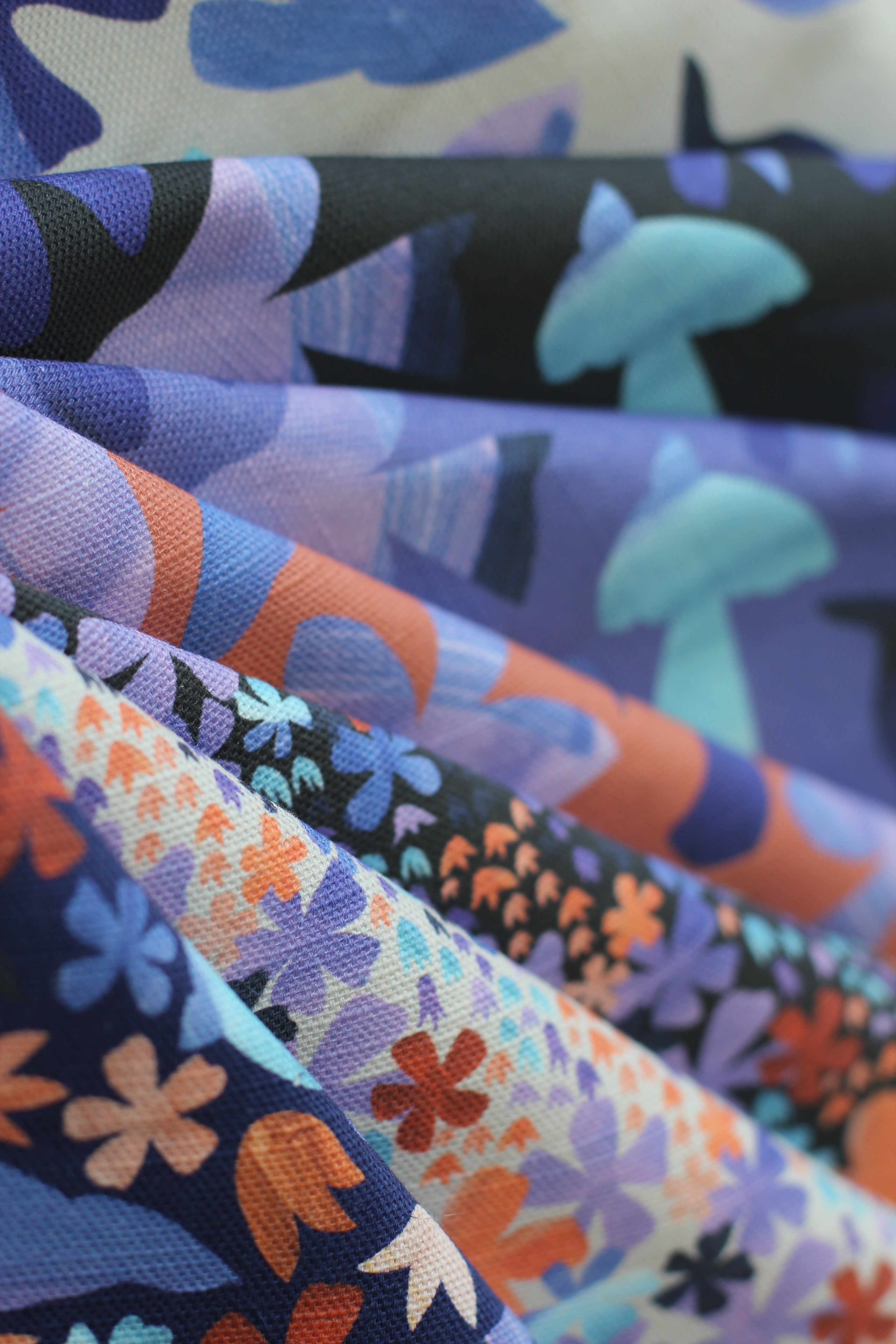 collage patterned fabric