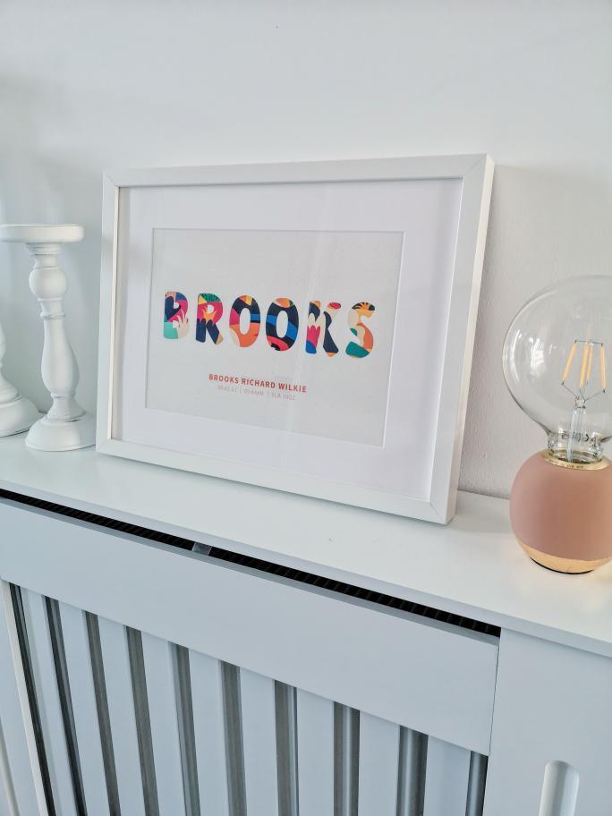 Personalised Name Print Framed