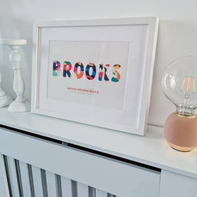 Personalised Name Print Framed
