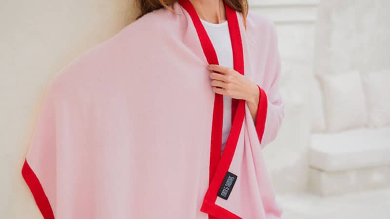 Personalised 100% Cashmere Travel Wrap