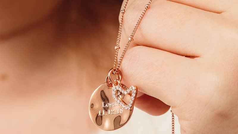 Personalised Rose Gold Necklace