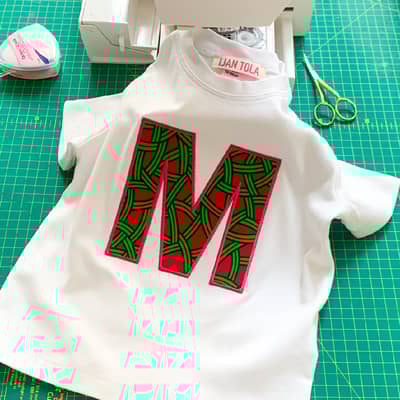 Personalised Single Letter Kids Top