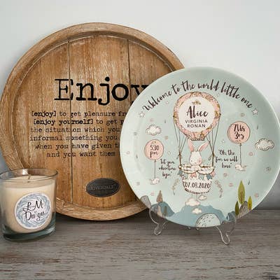 Personalised Birth Plate