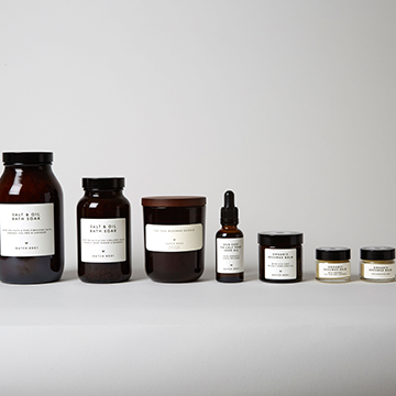 A selection of our handmade organic products 