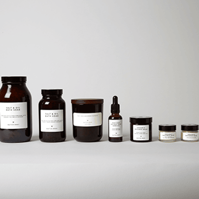 A selection of our handmade organic products