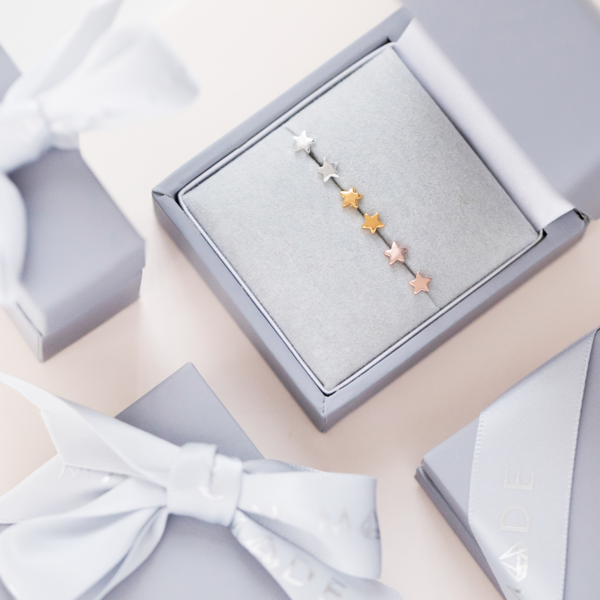 mix and match stud earrings in a gift box