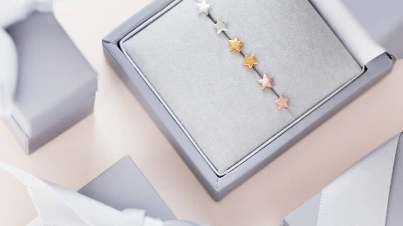 mix and match stud earrings in a gift box
