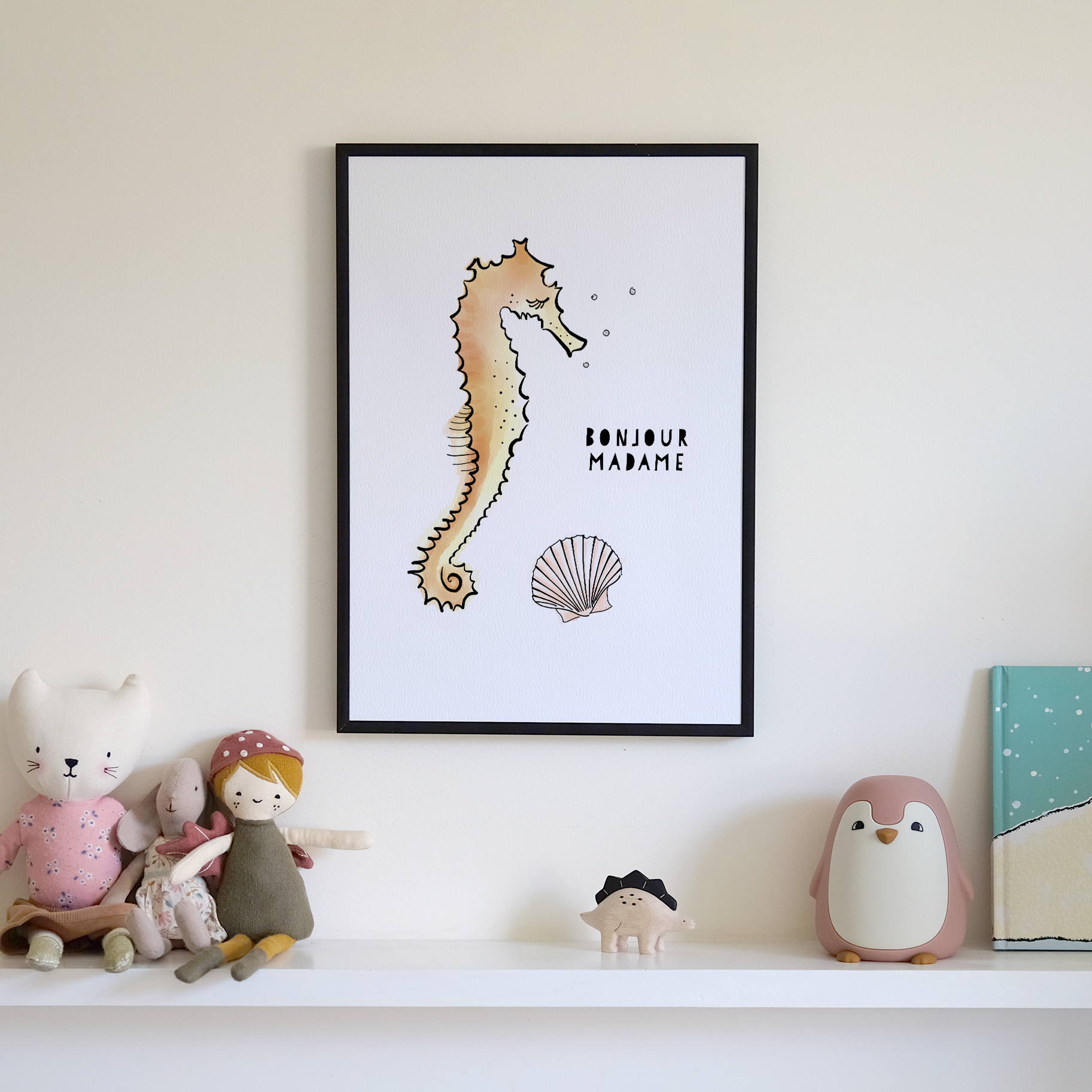 Sea horse print