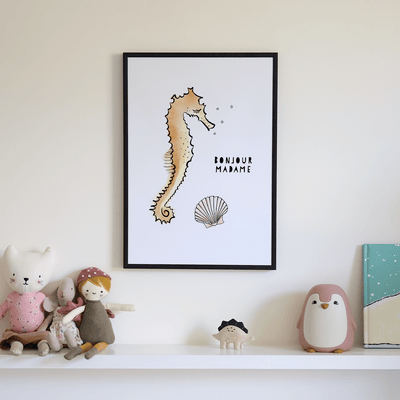 Sea horse print