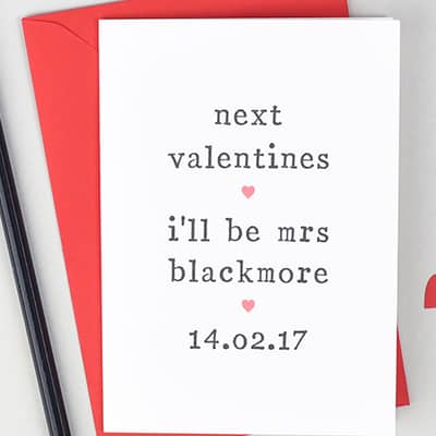 Next Valentines Card